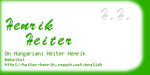 henrik heiter business card